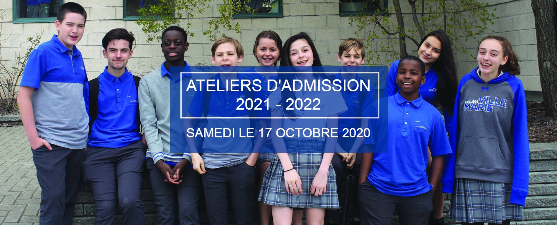 Ateliers d’admission – Mise à jour